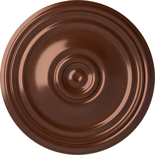 Ekena Millwork Reece Ceiling Medallion (Fits Canopies up to 6 3/4"), Hand-Painted Copper Penny, 21"OD x 1 1/4"P CM21RECPS - main
